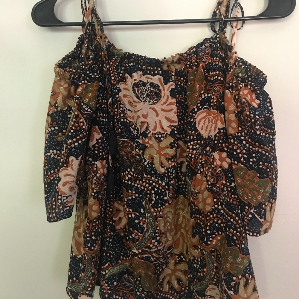 Madewell open shoulder top